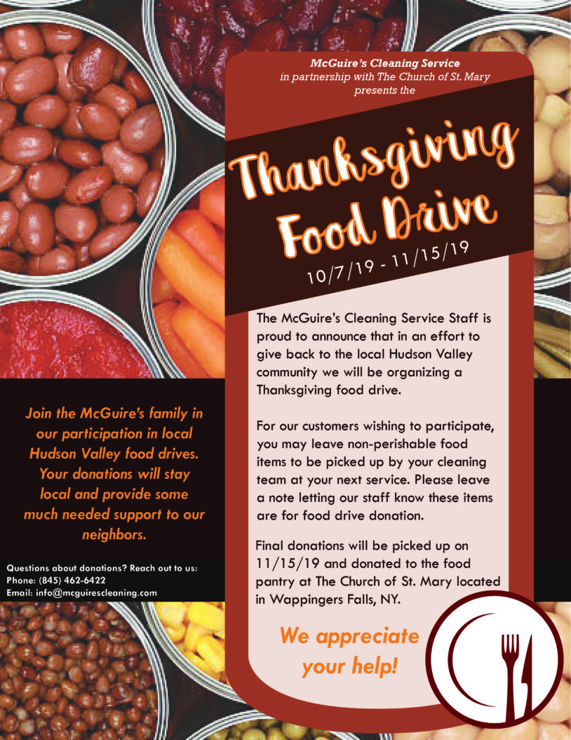 Food drive 2019 flyer